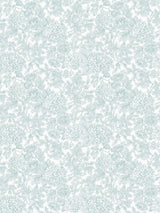 John Lewis Laura Ashley Louise Duck Egg Blue Floral Wallpaper 10m x 52cm- Buy online at McGrocer