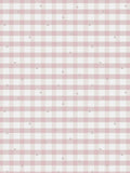 Gingham Wallpaper with Abstract Dots in Pale Amethyst