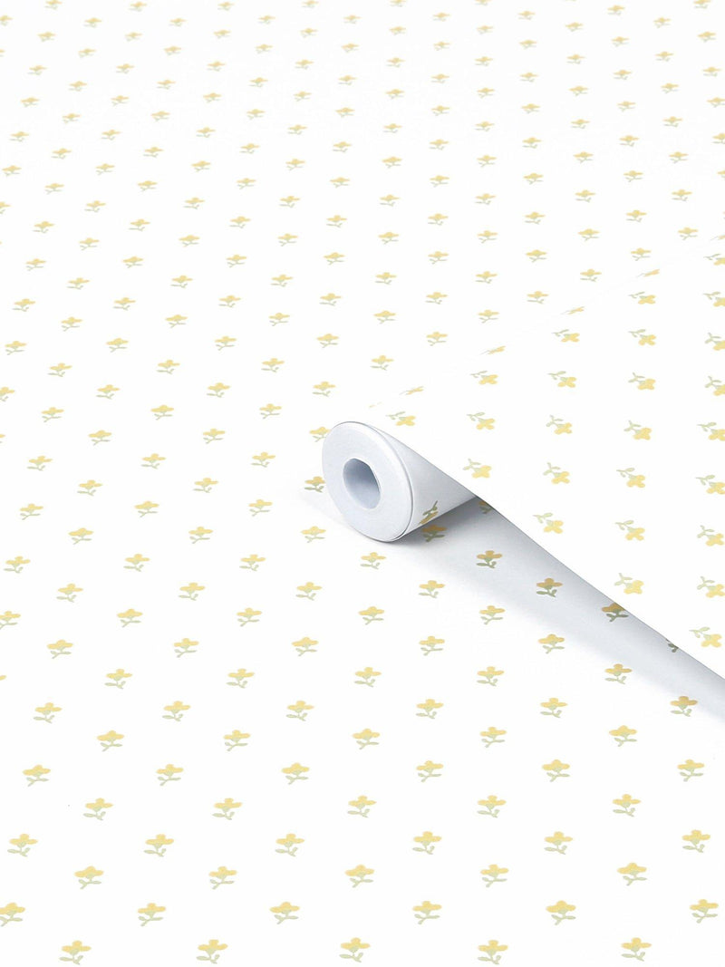 Laura Ashley Wood Violet wallpaper ochre yellow 10m x 52cm - British product