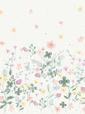 All-Over Floral Wall Mural Roll with 6 Panels, 17m x 50cm