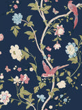 Laura Ashley Summer Palace wallpaper midnight blue 10m x 52cm (British brand)