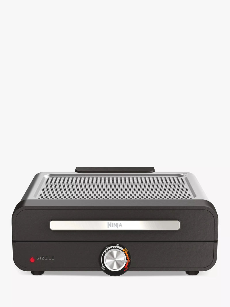 Ninja Sizzle low smoke indoor grill with flat plate, imported from the UK