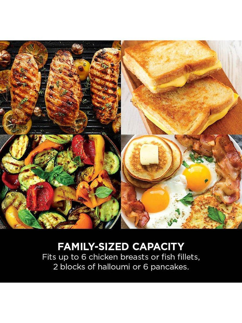 Ninja Sizzle low smoke indoor grill with flat plate, imported from the UK