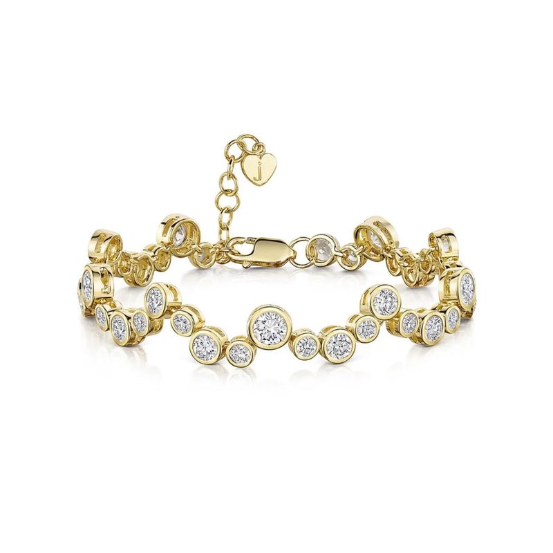 Jools by Jenny Brown cubic zirconia bubble bracelet silver (British brand)