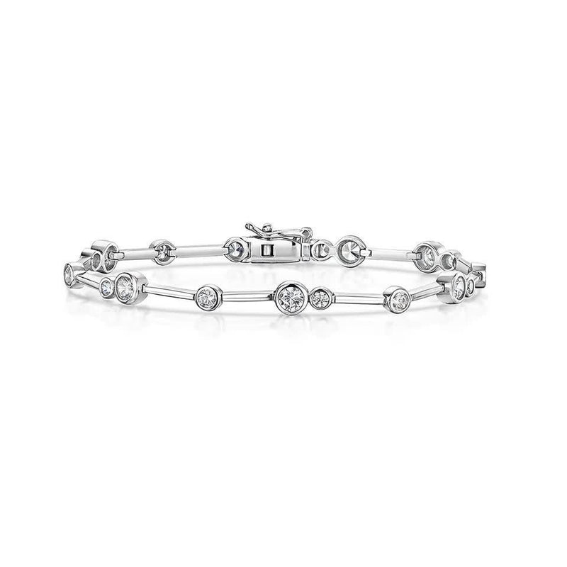 Jools by Jenny Brown cubic zirconia bubble line bracelet (British brand)