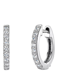 Jools by Jenny Brown cubic zirconia huggie hoop earrings 1.5cm, UK version