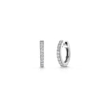 Jools by Jenny Brown cubic zirconia huggie hoop earrings 1.5cm, UK version