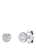Jools by Jenny Brown cubic zirconia stud earrings 3mm (British brand)