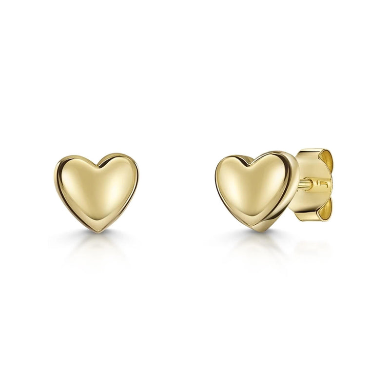 Jools by Jenny Brown heart stud earrings 6mm, UK version