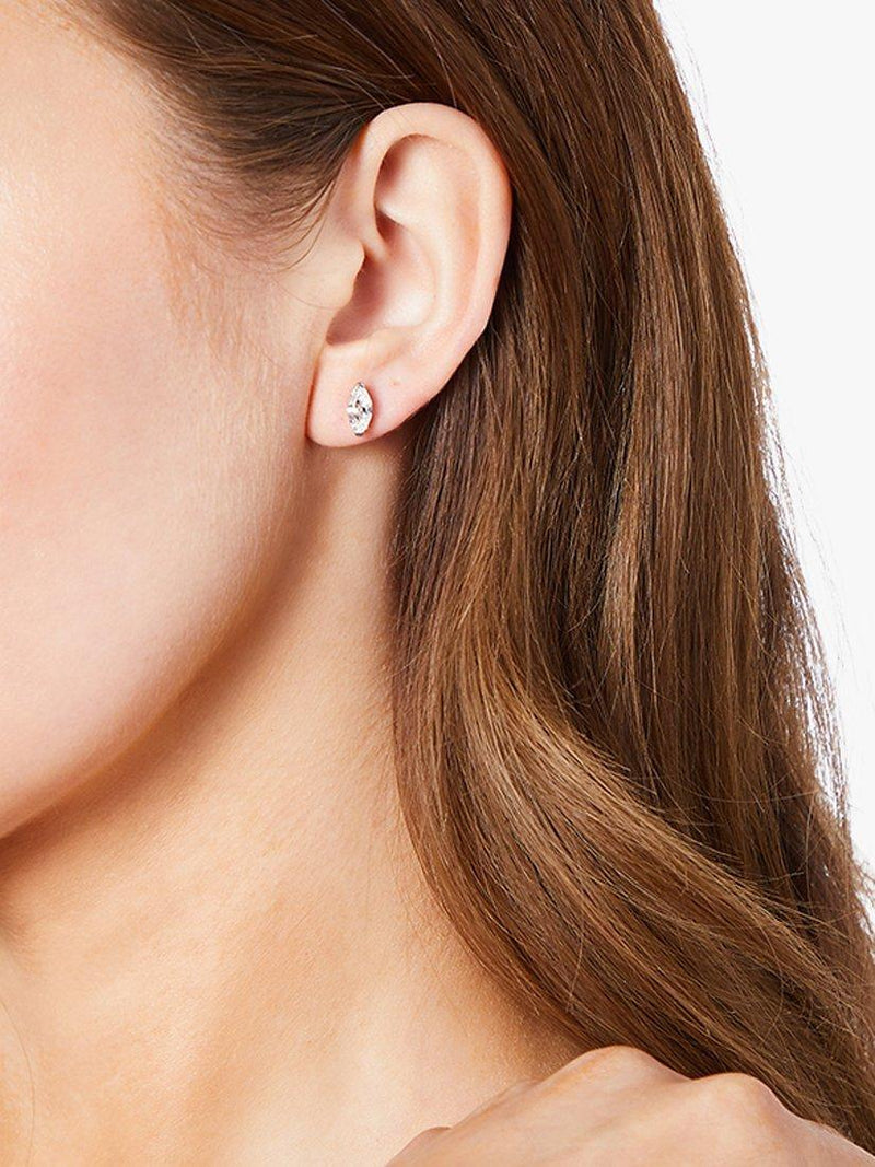 Jools by Jenny Brown cubic zirconia stud earrings 9x5mm, UK version