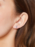Jools by Jenny Brown cubic zirconia stud earrings 9x5mm, UK version