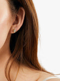 Jools by Jenny Brown cubic zirconia stud earrings 6mm, imported from the UK