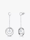 Jools by Jenny Brown drop earrings cubic zirconia silver, UK version