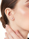 Jools by Jenny Brown cubic zirconia rubover stud earrings 5mm - British product