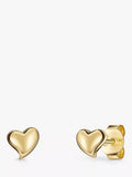 Jools by Jenny Brown Offset Curved Heart Stud Earrings