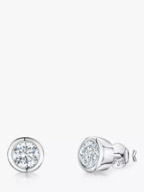 John Lewis Jools by Jenny Brown Cubic Zirconia Rubover Stud Earrings- Buy online at McGrocer