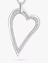 John Lewis Jools by Jenny Brown Small Cubic Zirconia Dali Heart Pendant Necklace- Buy online at McGrocer