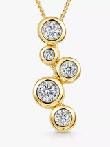 John Lewis Jools by Jenny Brown 5 Cubic Zirconia Bubble Pendant Necklace- Buy online at McGrocer