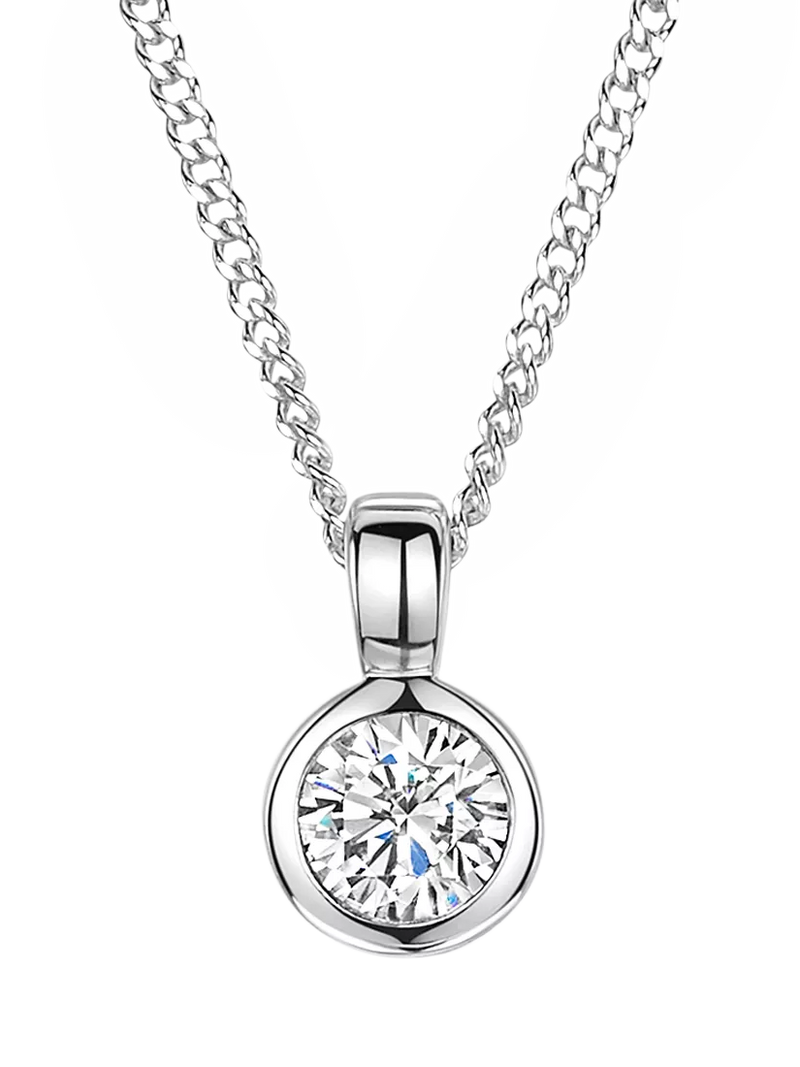 Jools by Jenny Brown cubic zirconia pendant necklace (British brand)