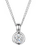 Jools by Jenny Brown cubic zirconia pendant necklace (British brand)