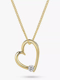 Jools by Jenny Brown Cubic Zirconia Open Heart Pendant Necklace