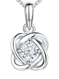 Jools by Jenny Brown woven cubic zirconia pendant necklace imported from UK