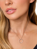 Jools by Jenny Brown pendant necklace open circle cubic zirconia - British product