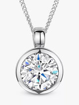 John Lewis Jools by Jenny Brown Cubic Zirconia Rubover Pendant Necklace- Buy online at McGrocer