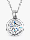 Jools cubic zirconia pendant necklace 18ct gold vermeil (British brand)