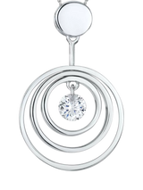 John Lewis Jools by Jenny Brown Open Circles Pendant Necklace, Silver- Buy online at McGrocer