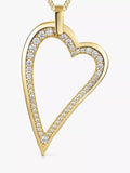 Jools by Jenny Brown Small Cubic Zirconia Dali Heart Pendant Necklace