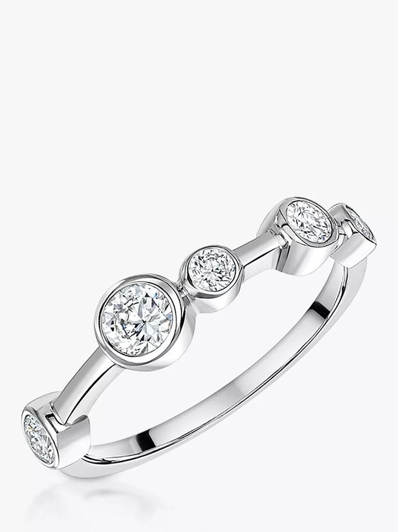 Jools by Jenny Brown Cubic Zirconia Bubble Line Ring