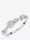 Jools by Jenny Brown Cubic Zirconia Bubble Line Ring