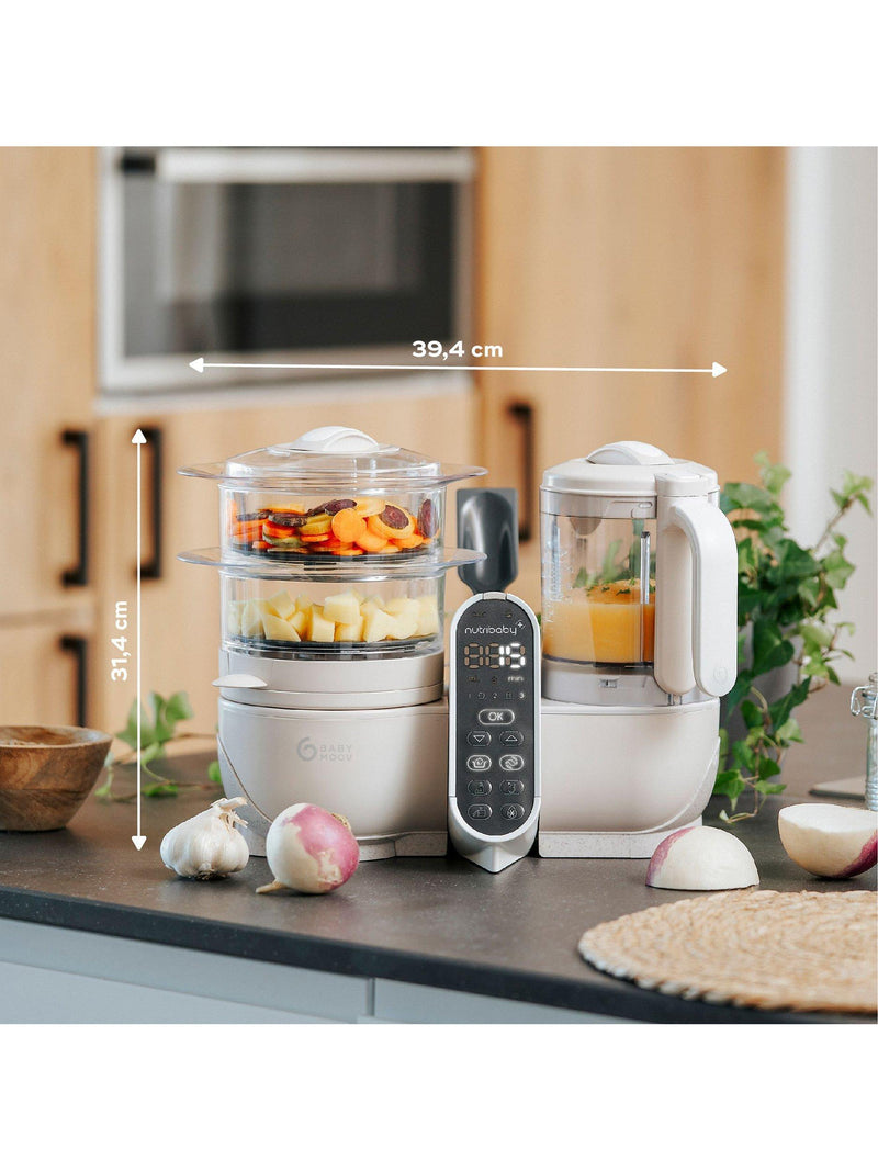 Babymoov Nutribaby+ 6 في 1 صانعة طعام أطفال (علامة تجارية بريطانية)