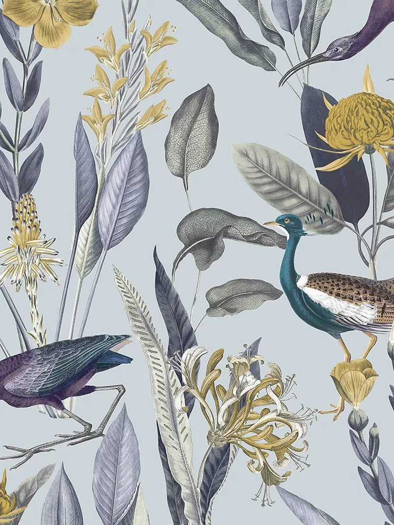 Graham & Brown Glasshouse Day Wallpaper, White/Multi, 10m x 52cm