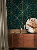 Graham & Brown Harmony geometric wallpaper (British brand)