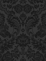 John Lewis Graham & Brown Gothic Damask Noir Wallpaper 10m x 52cm- Buy online at McGrocer