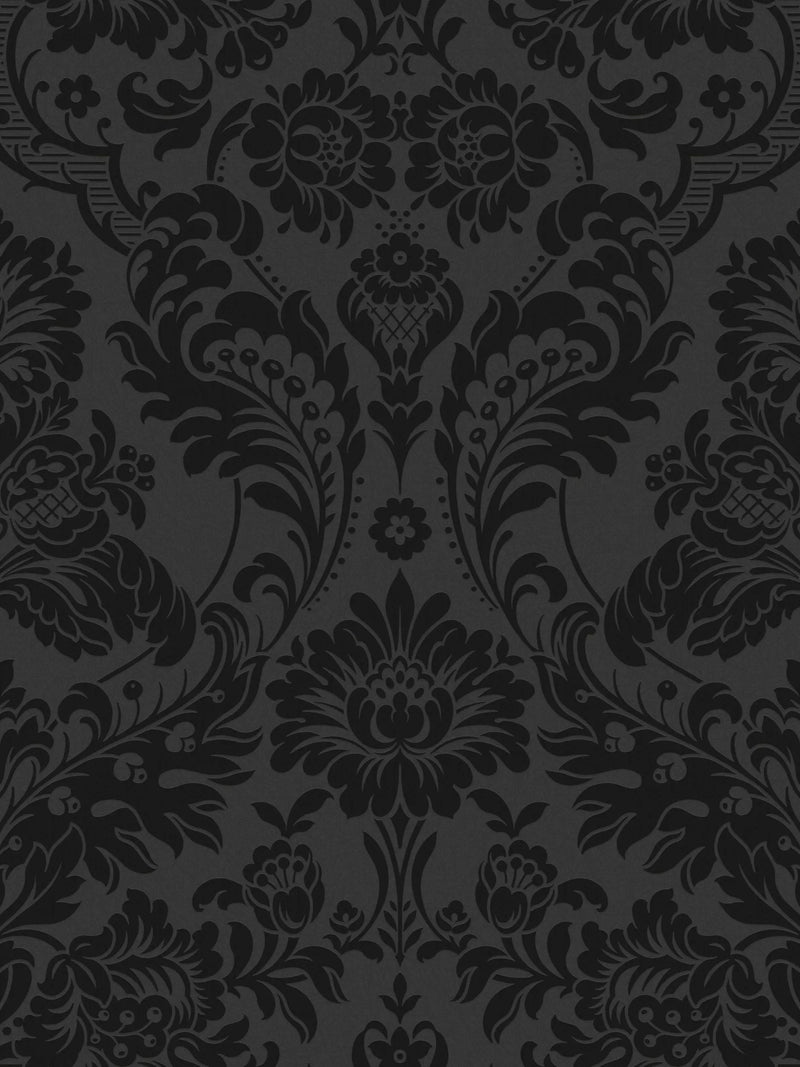 Graham & Brown Gothic Damask Noir wallpaper L10m W52cm - British product