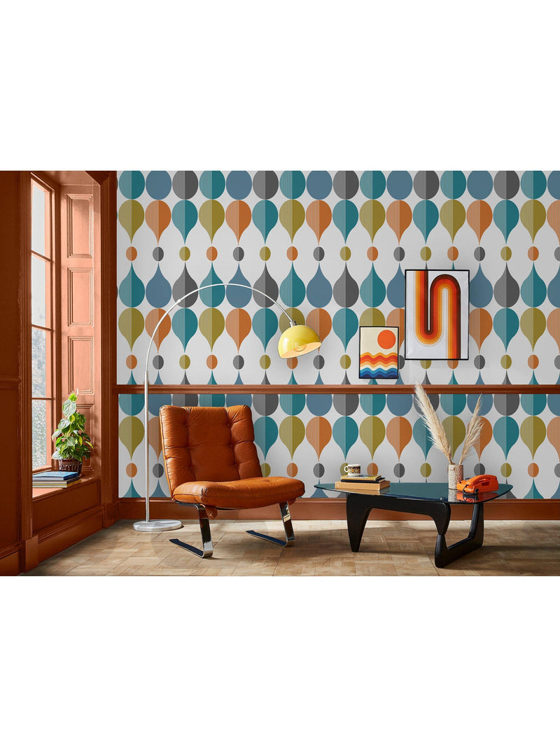 Graham & Brown Coronation Carnival Multi Wallpaper, UK version