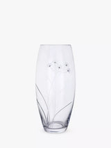 John Lewis Dartington Crystal Glitz Lily Glass Vase, Clear, H30cm- Buy online at McGrocer