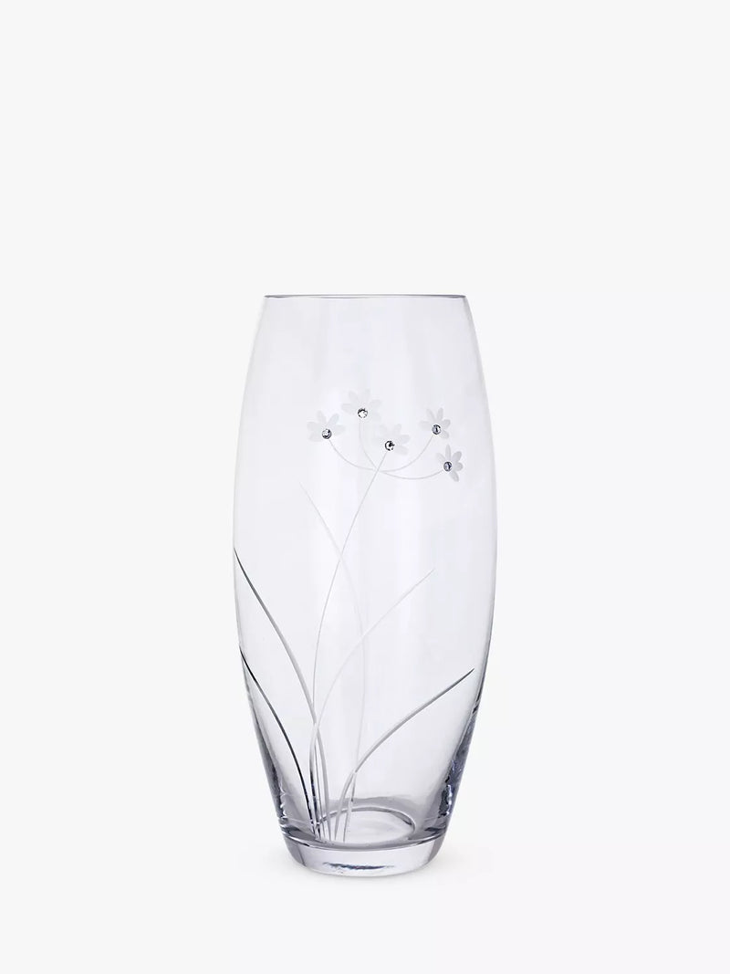 Dartington Crystal glass vase Glitz Lily H30cm, imported from the UK