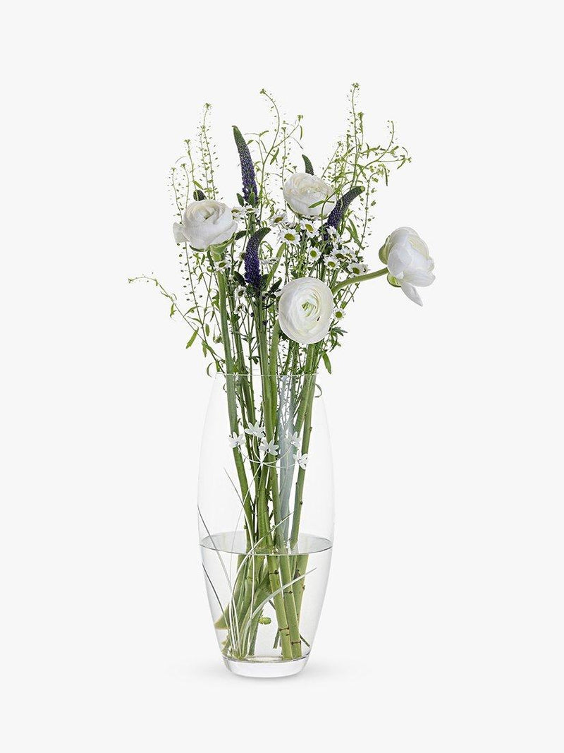 Dartington Crystal glass vase Glitz Lily H30cm, imported from the UK