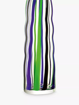 John Lewis LSA International Folk Tall Glass Vase H42cm Green/Purple- Buy online at McGrocer