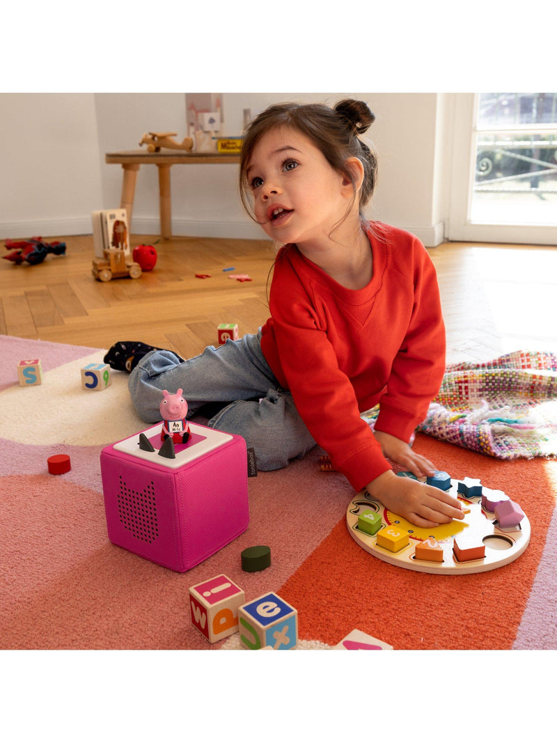 tonies learn with Peppa Pig character audio toy (British brand)