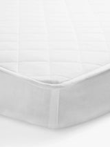 John Lewis John Lewis Pure Cotton Comfort Mattress Protector White Cotbed- Buy online at McGrocer