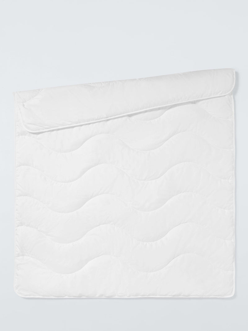 John Lewis toddler duvet set, 4 Tog, White, Cotbed, UK version