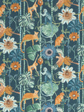 Amazonia Multi-Coloured Exotic Floral and Animal Wallpaper