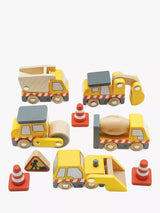 John Lewis Le Toy Van Construction Vehicle Set Wooden Toy Set- Buy online at McGrocer