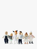 Le Toy Van poseable wooden doll family set with 7 figures, UK version