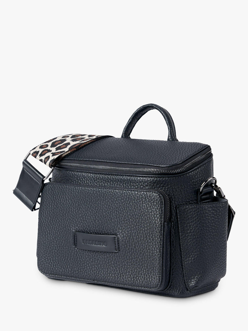 BabaBing Isla Vegan Leather Changing Bag Black - British product